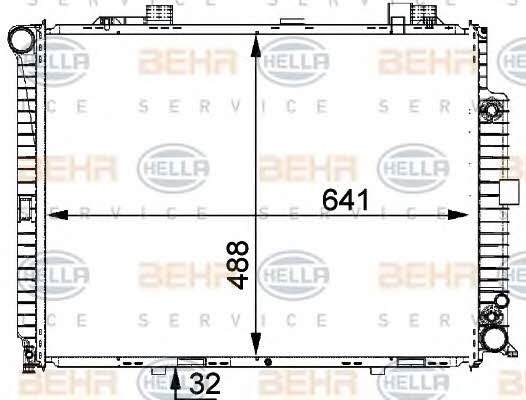 Behr-Hella 8MK 376 711-154 Radiator, engine cooling 8MK376711154