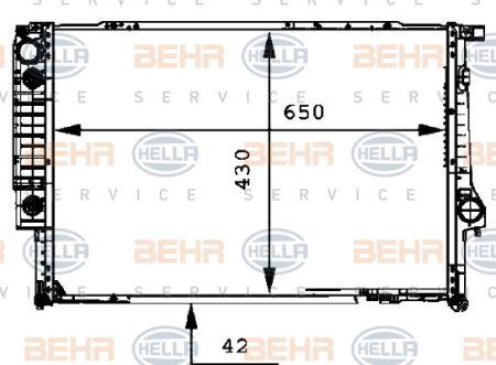 Behr-Hella 8MK 376 712-131 Radiator, engine cooling 8MK376712131