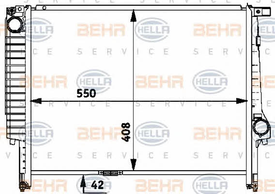 Behr-Hella 8MK 376 712-171 Radiator, engine cooling 8MK376712171