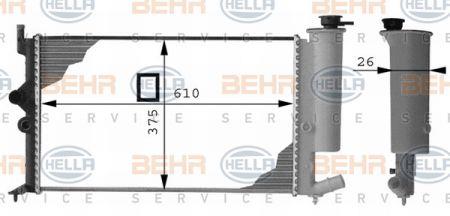 Behr-Hella 8MK 376 712-541 Radiator, engine cooling 8MK376712541