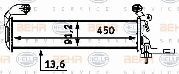 Behr-Hella 8MK 376 712-661 Radiator, engine cooling 8MK376712661