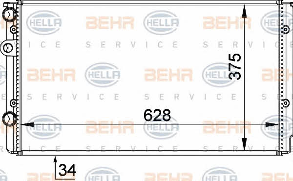 Behr-Hella 8MK 376 714-544 Radiator, engine cooling 8MK376714544