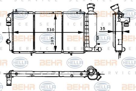 Behr-Hella 8MK 376 715-371 Radiator, engine cooling 8MK376715371