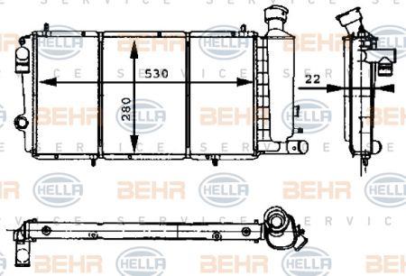 Behr-Hella 8MK 376 715-411 Radiator, engine cooling 8MK376715411