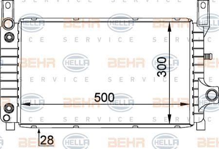 Behr-Hella 8MK 376 716-031 Radiator, engine cooling 8MK376716031