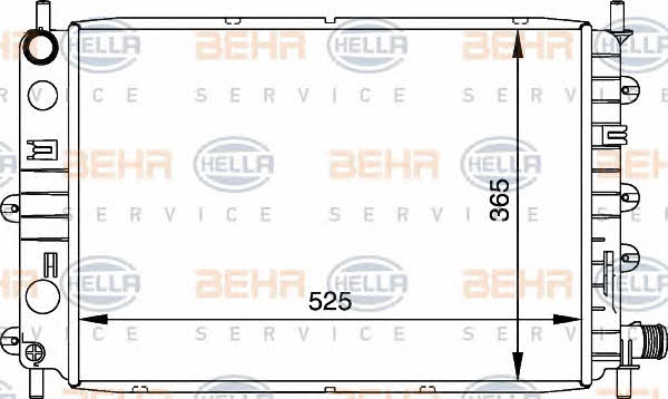Behr-Hella 8MK 376 716-041 Radiator, engine cooling 8MK376716041