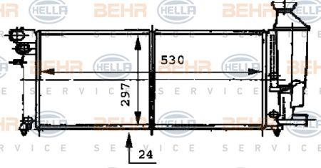 Behr-Hella 8MK 376 716-471 Radiator, engine cooling 8MK376716471