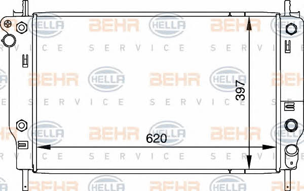Behr-Hella 8MK 376 716-681 Radiator, engine cooling 8MK376716681