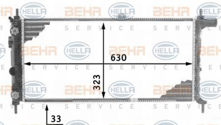 Behr-Hella 8MK 376 716-701 Radiator, engine cooling 8MK376716701