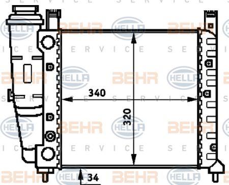 Behr-Hella 8MK 376 716-711 Radiator, engine cooling 8MK376716711