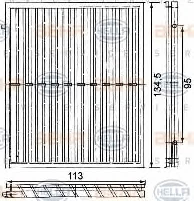 Behr-Hella 8FZ 351 314-381 Interior heater grille 8FZ351314381