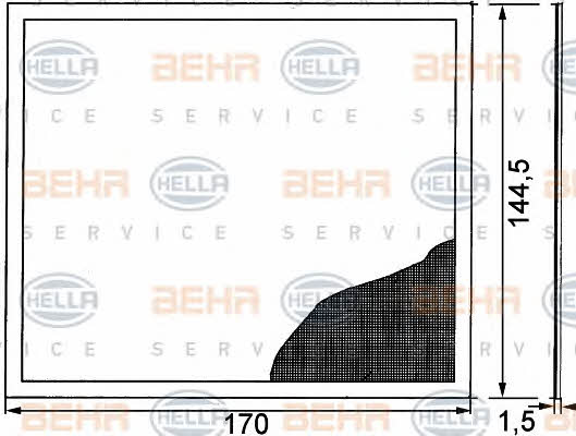 Behr-Hella 8FZ 351 314-401 Interior heater grille 8FZ351314401