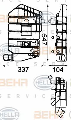 Behr-Hella 8MA 376 705-071 Expansion tank 8MA376705071