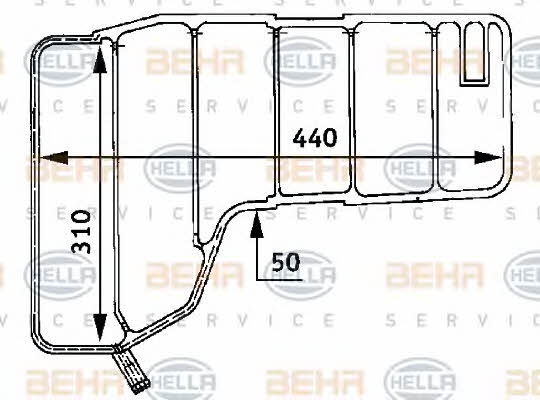 Behr-Hella 8MA 376 705-201 Expansion tank 8MA376705201