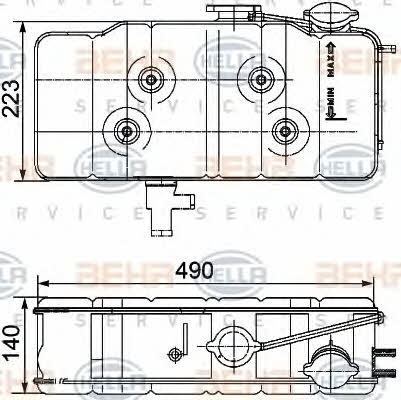 Behr-Hella 8MA 376 705-211 Expansion tank 8MA376705211