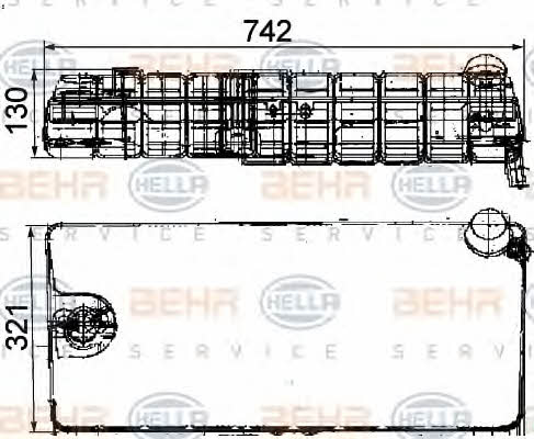 Behr-Hella 8MA 376 705-251 Expansion tank 8MA376705251