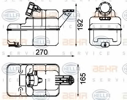 Behr-Hella 8MA 376 705-271 Expansion tank 8MA376705271