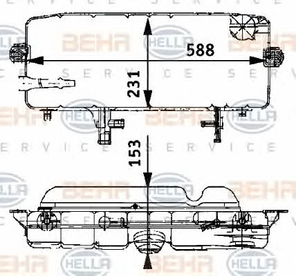Behr-Hella 8MA 376 705-301 Expansion tank 8MA376705301
