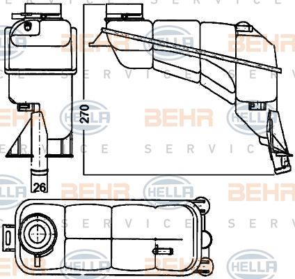 Behr-Hella 8MA 376 755-121 Expansion tank 8MA376755121