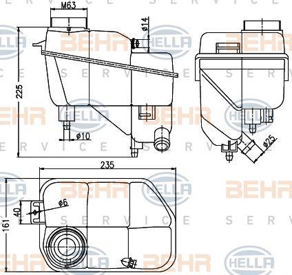 Behr-Hella 8MA 376 789-701 Expansion tank 8MA376789701