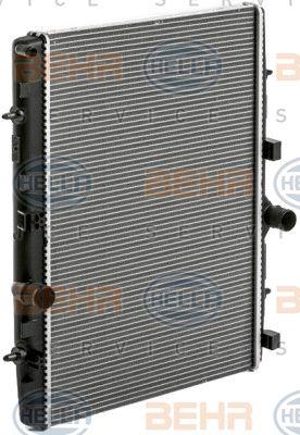 Radiator, engine cooling Behr-Hella 8MK 376 700-231