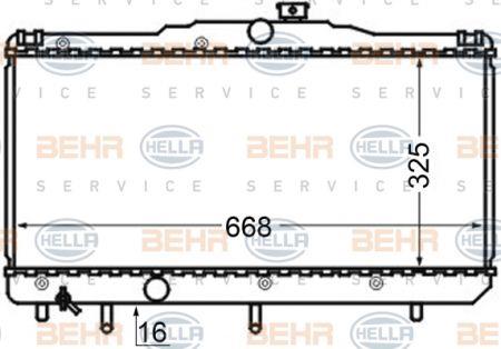 Behr-Hella 8MK 376 704-551 Radiator, engine cooling 8MK376704551
