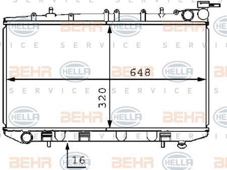 Behr-Hella 8MK 376 704-701 Radiator, engine cooling 8MK376704701