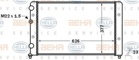 Behr-Hella 8MK 376 704-721 Radiator, engine cooling 8MK376704721