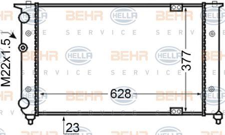 Behr-Hella 8MK 376 705-561 Radiator, engine cooling 8MK376705561