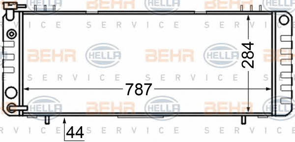 Behr-Hella 8MK 376 705-771 Radiator, engine cooling 8MK376705771