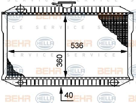 Behr-Hella 8MK 376 706-011 Radiator, engine cooling 8MK376706011