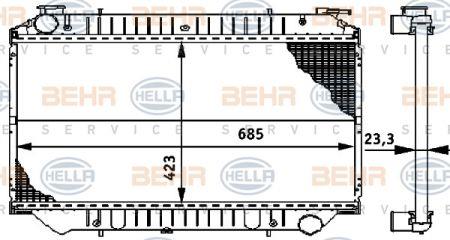 Behr-Hella 8MK 376 706-441 Radiator, engine cooling 8MK376706441