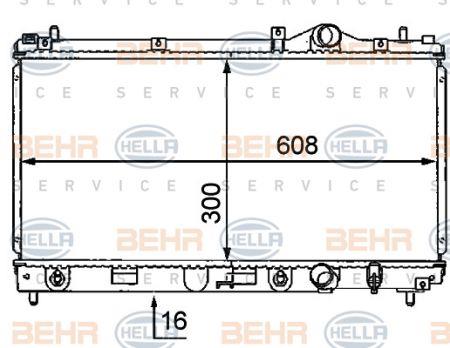 Behr-Hella 8MK 376 707-621 Radiator, engine cooling 8MK376707621