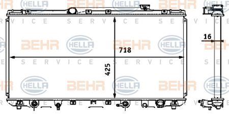 Behr-Hella 8MK 376 708-361 Radiator, engine cooling 8MK376708361