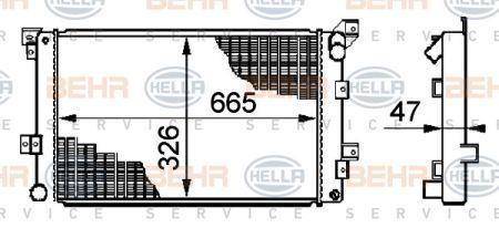 Behr-Hella 8MK 376 708-511 Radiator, engine cooling 8MK376708511