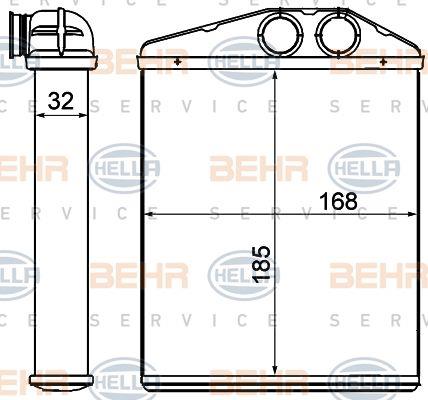 Behr-Hella 8FH 351 000-611 Heat exchanger, interior heating 8FH351000611