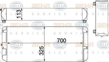 Behr-Hella 8MO 376 949-351 Oil cooler 8MO376949351