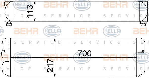 Oil cooler Behr-Hella 8MO 376 949-311