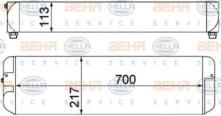 Behr-Hella 8MO 376 949-311 Oil cooler 8MO376949311