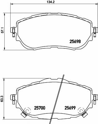 Hella-Pagid 8DB 355 020-281 Brake Pad Set, disc brake 8DB355020281