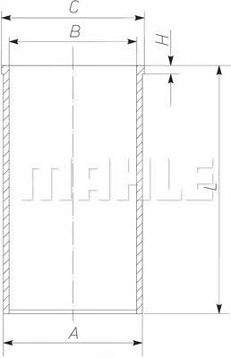 Mahle Original 029 WV 22 Liner 029WV22