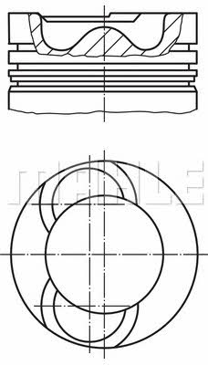 Mahle Original 028 09 02 Piston set 0280902 0280902 Mahle Original Piston set