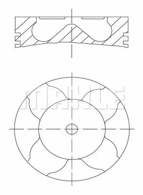 Mahle Original 033 42 12 Piston set 0334212