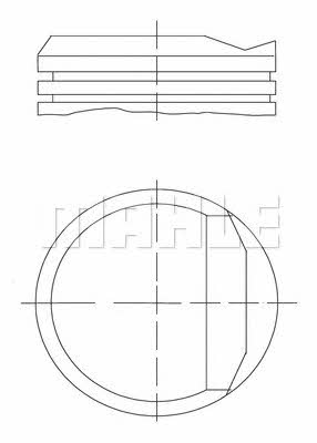 Mahle Original 034 81 01 Piston set 0348101