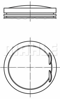 Mahle Original 002 67 02 Piston set 0026702