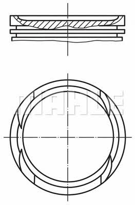 Mahle Original 002 96 00 Piston set 0029600