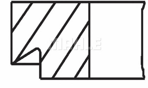 PISTON RINGS, SET Mahle Original 005 24 N1