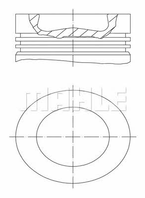 Mahle Original 005 38 00 Piston set 0053800