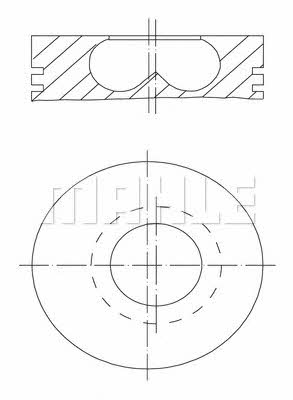 Mahle Original 007 04 00 Piston set 0070400