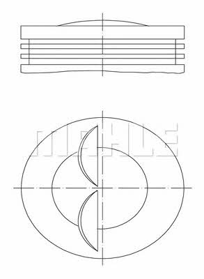 Mahle Original 007 80 01 Piston set 0078001